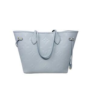 Louis Vuitton Monogram Giant Empreinte Neverfull MM Tote Blue Hour